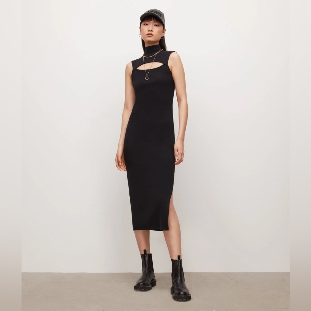 All Saints Kiki Sleeveless Dress - Black Size 2